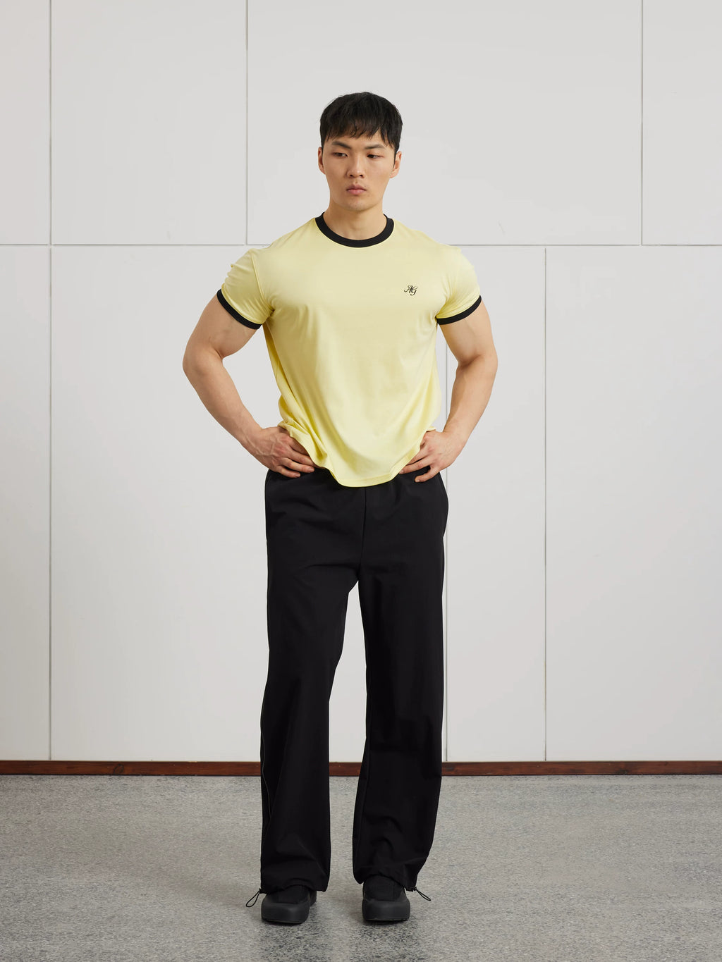 AFTERGLOW Vintage Contrast Casual TEE
