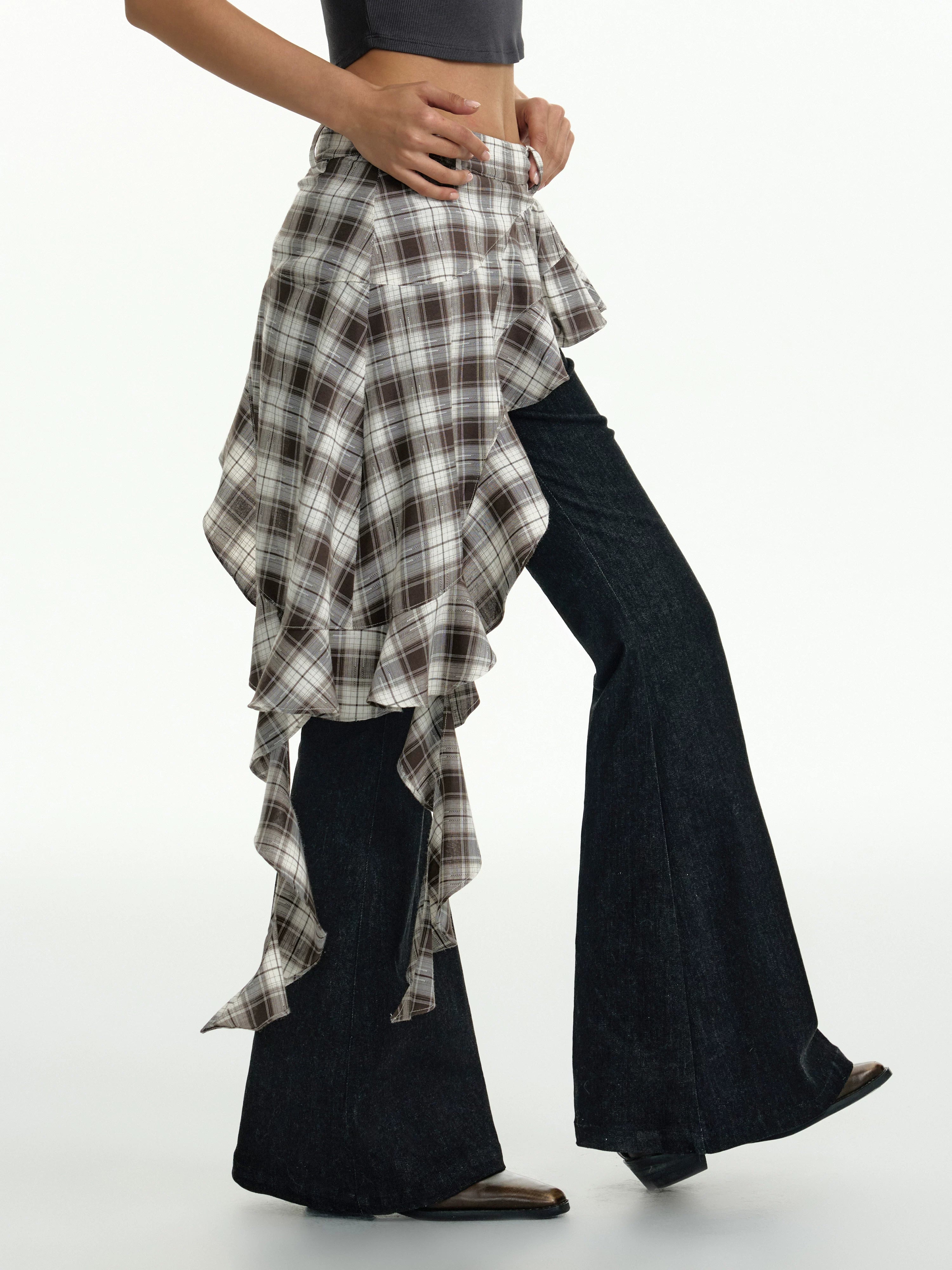 TGNS Checked Fart Curtain Jeans