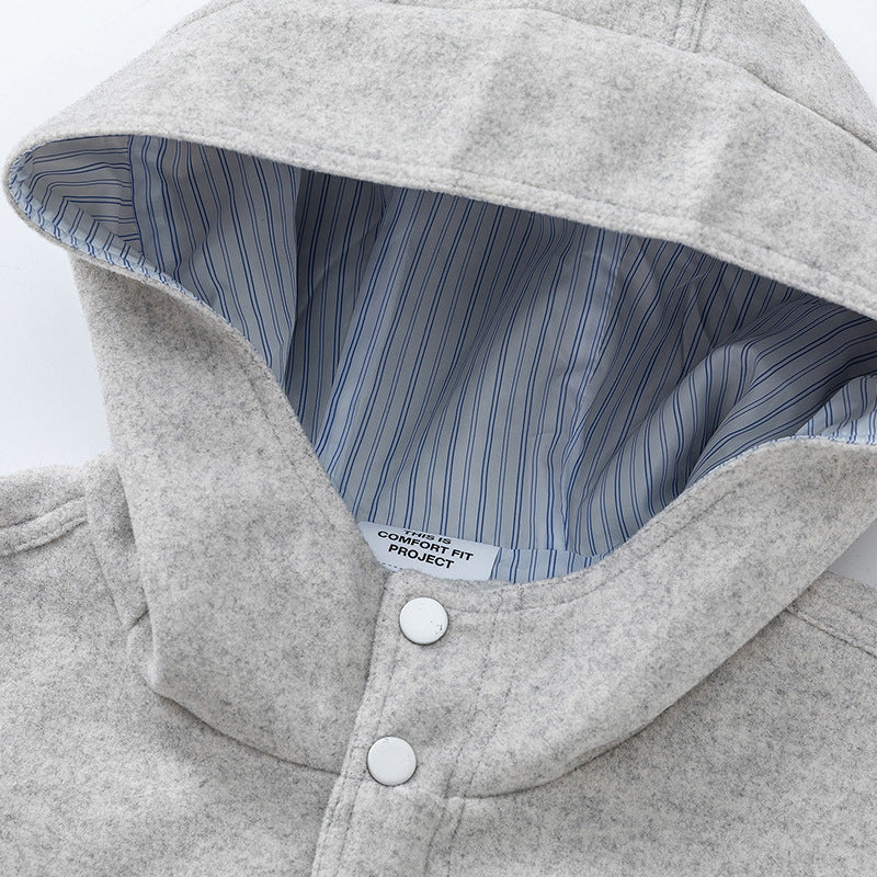 UNF Casual Striped Stand-Up Jacket