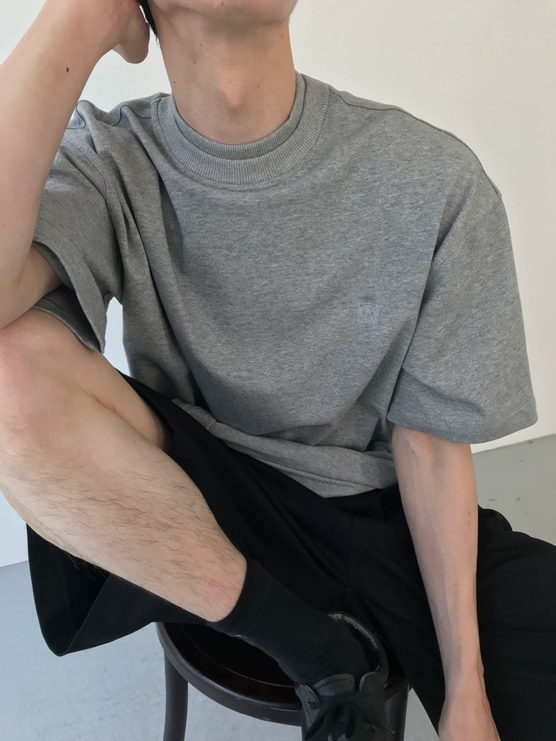 COLN Casual Versatile Semi-turtleneck Tee