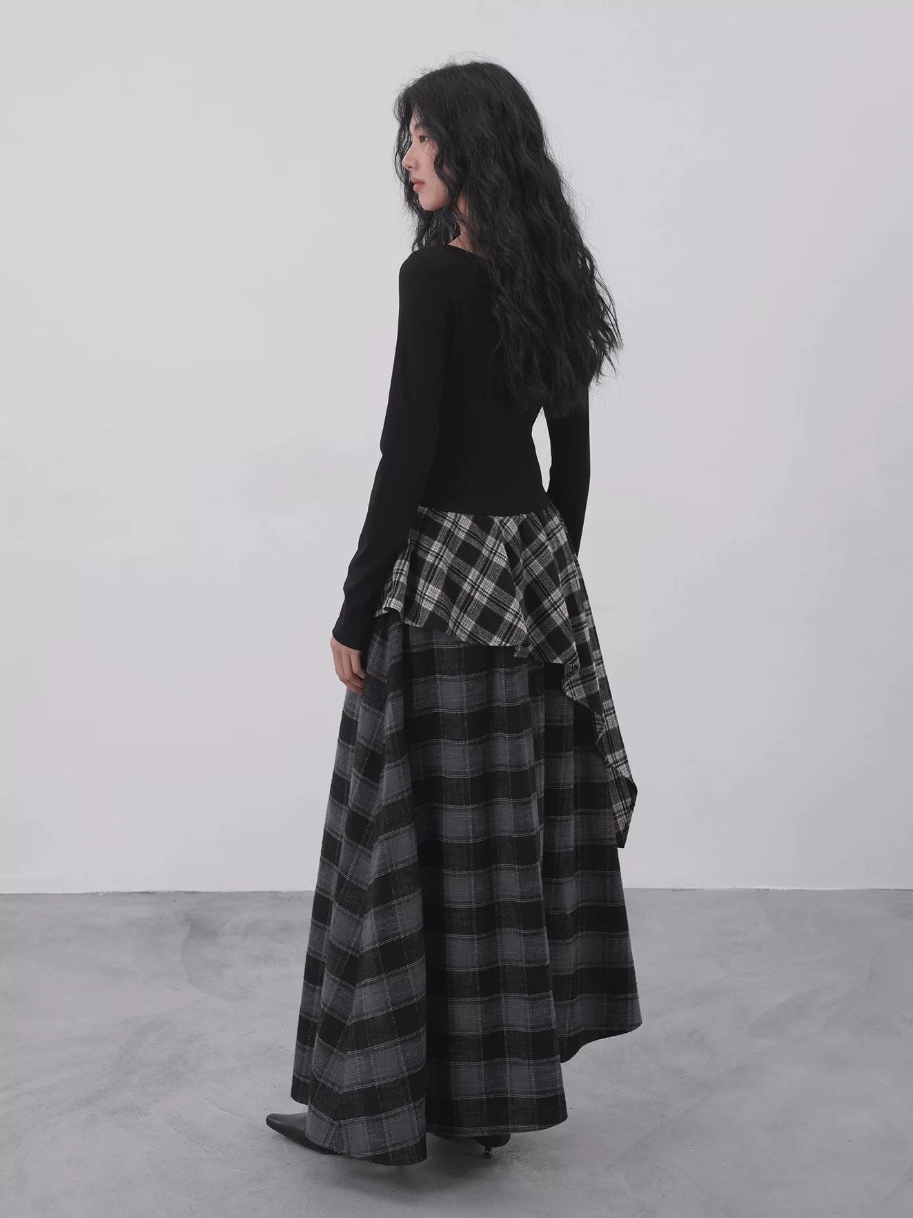EIGHTHMONTH Checked Irregular Dress