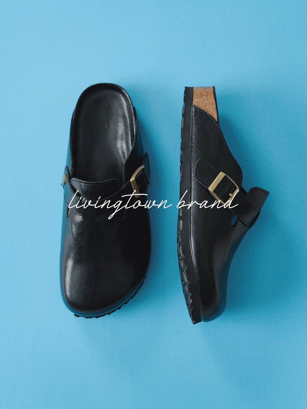 LIVINGTOWN Versatile One-pedal Half-drag Leather Shoes