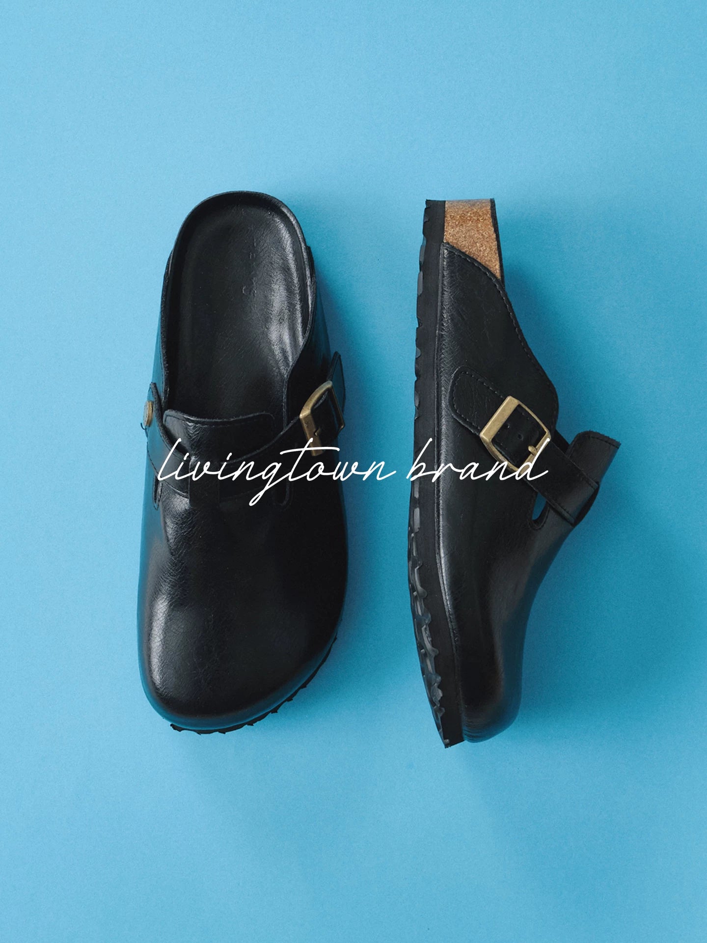 LIVINGTOWN Versatile One-pedal Half-drag Leather Shoes
