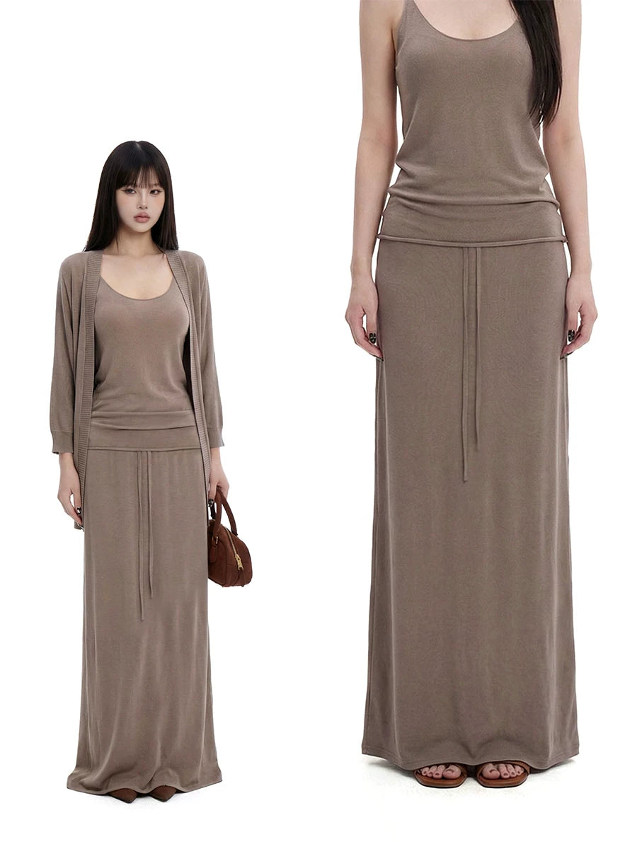 WITHMIN Retro Versatile Straight Dress