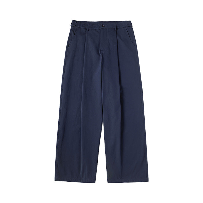 INF Elastic pleated scimitar Japanese tailoring pants