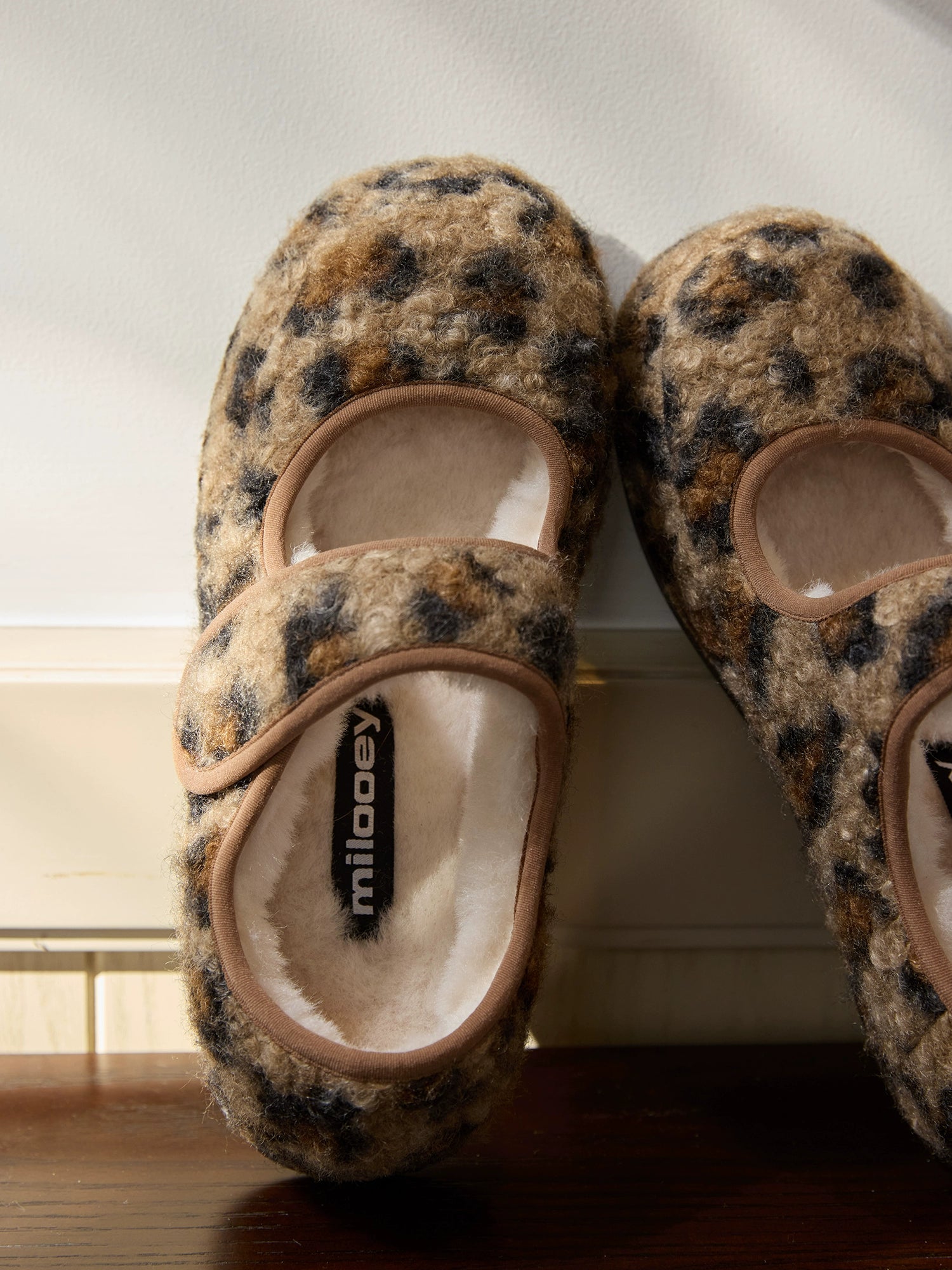 Milooey Fleece One-pedal Fluffy Shoes
