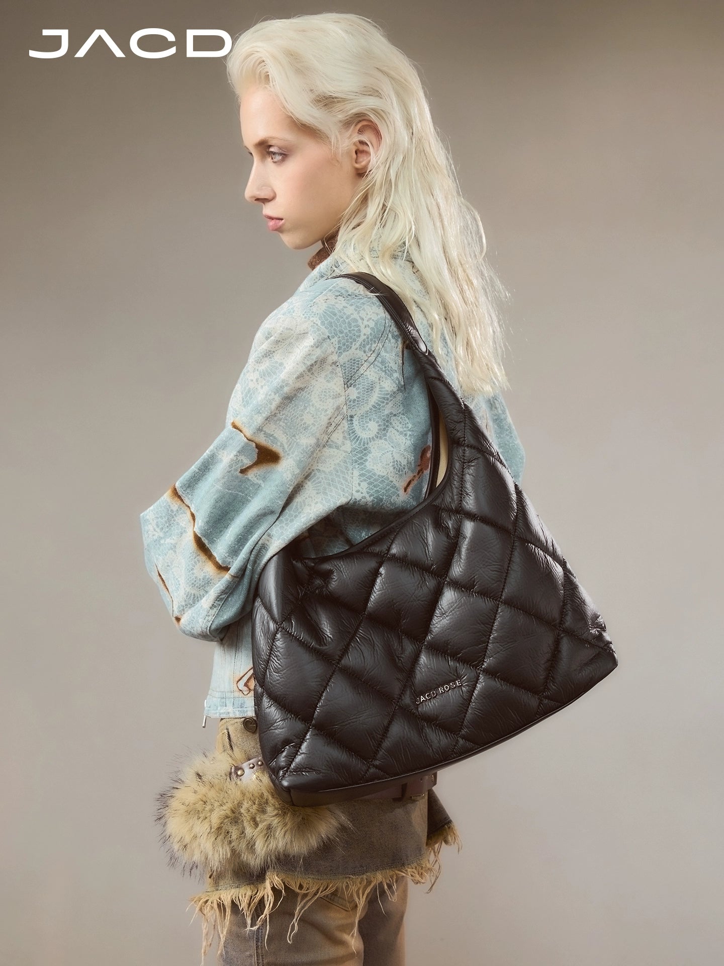 JACD Large Capacity Casual Pendant Shoulder Bag