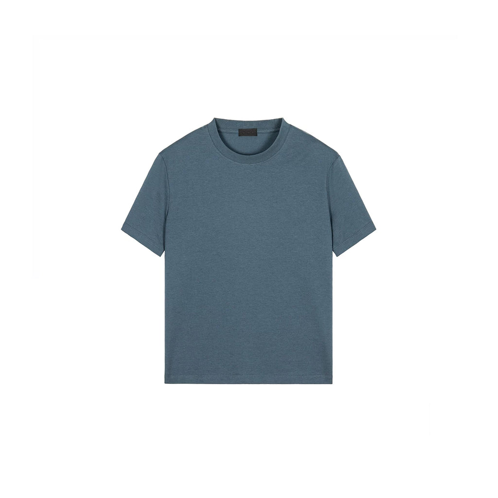PLUS NO LOGO Simple and Versatile Front Shoulder Casual Tee