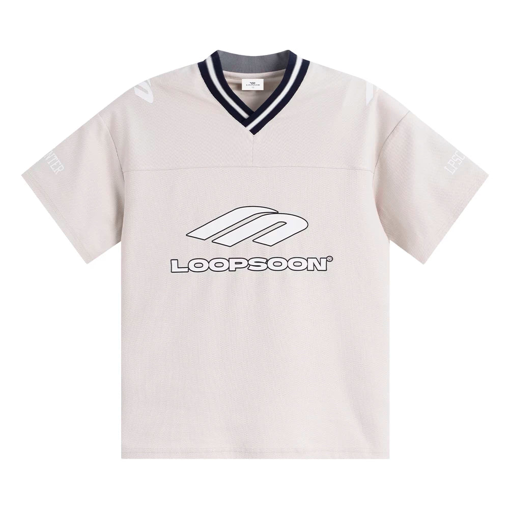 Loopsoon Breathable V-neck Loose Versatile Tee