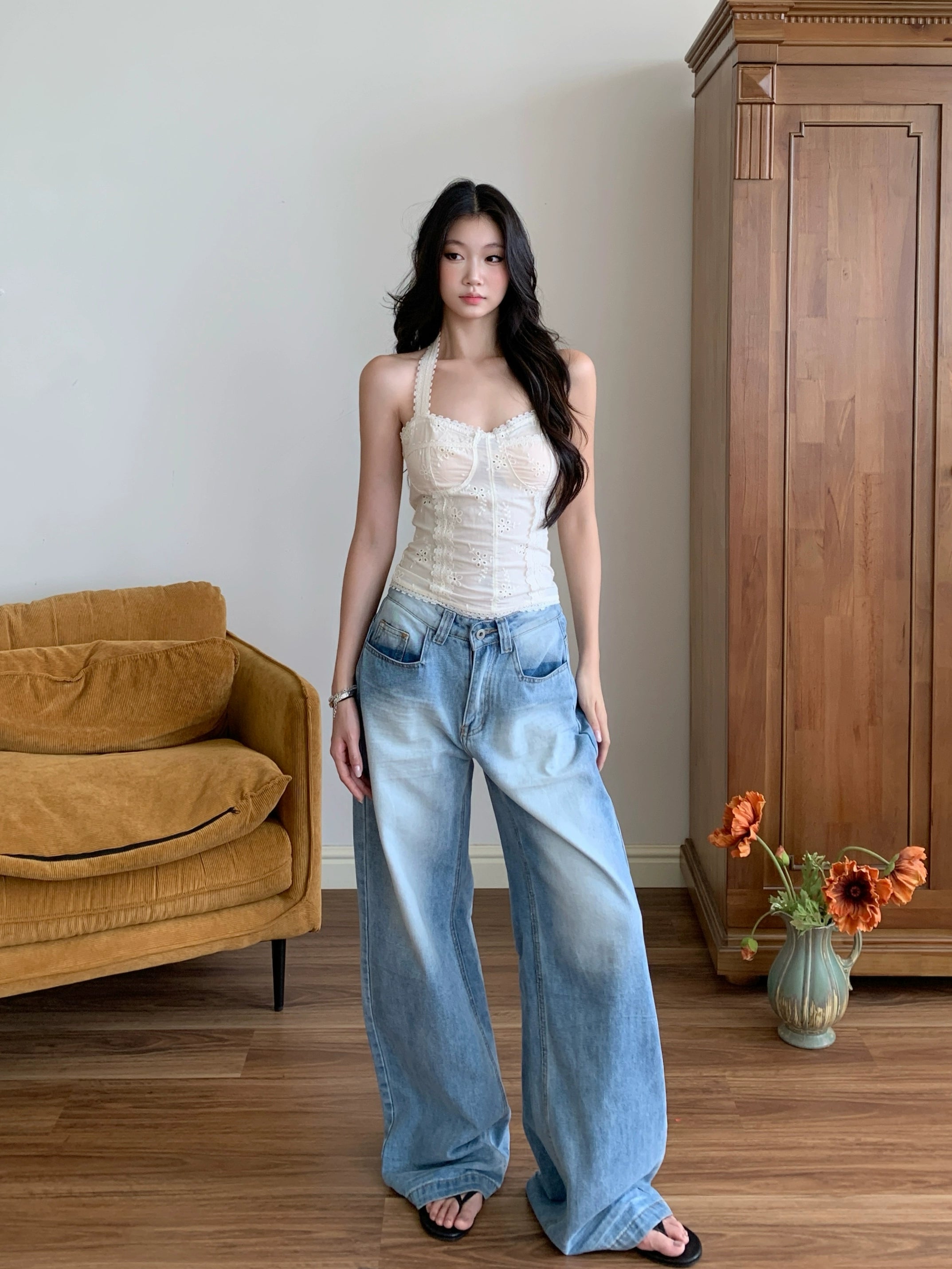 WITHMIN Waist Pure Desire Backless Sexy Vest