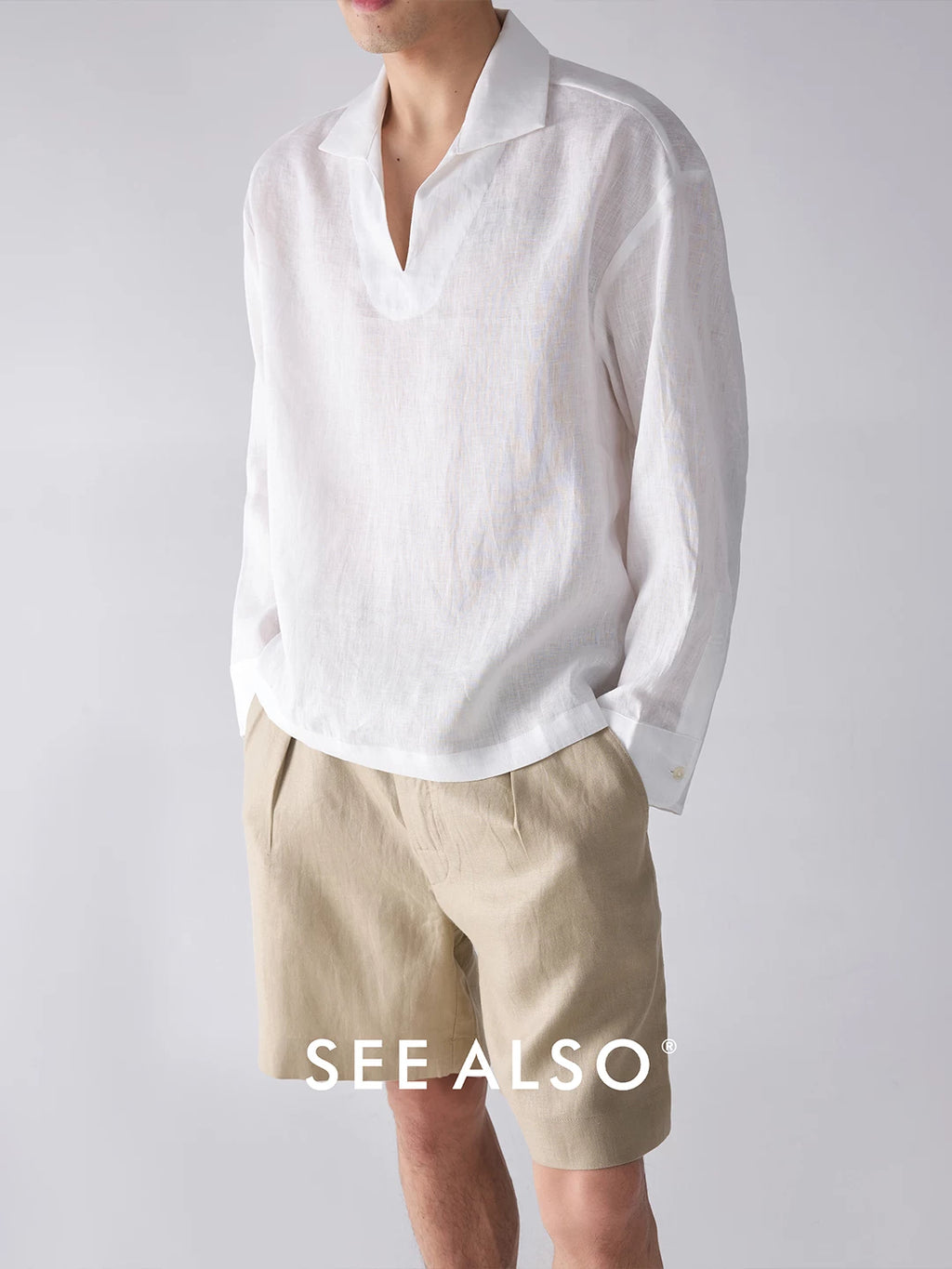 SEE ALSO V-neck High-end Casual Shirt