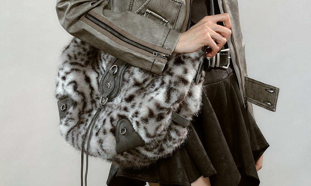 JACD Lazy Wind Mao Mao Shoulder Crossbody Bag