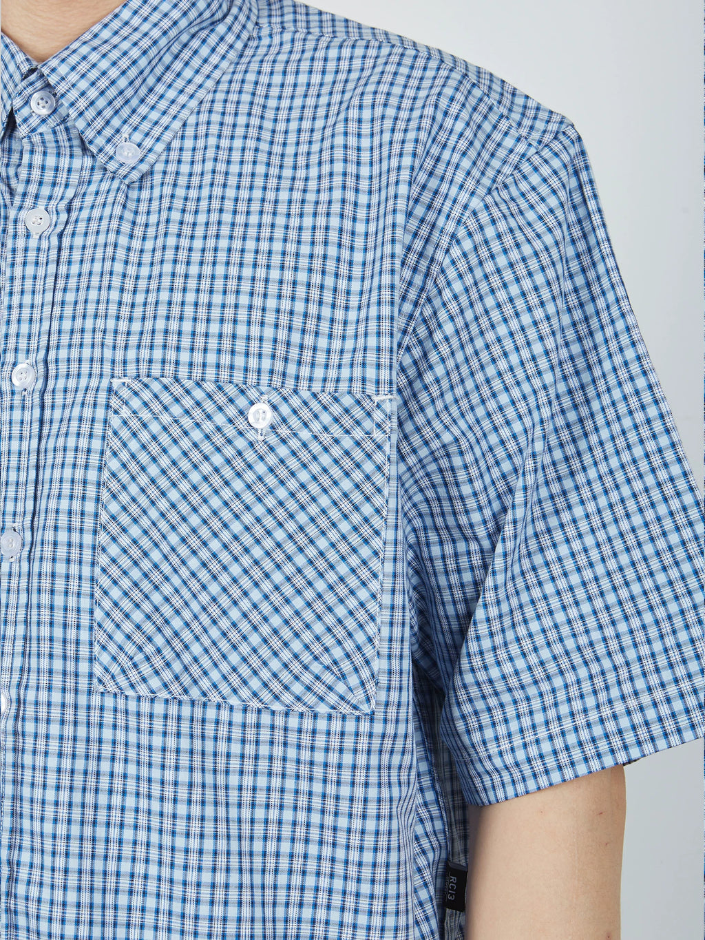 Remedy Lapel Loose Short Plaid Shirt