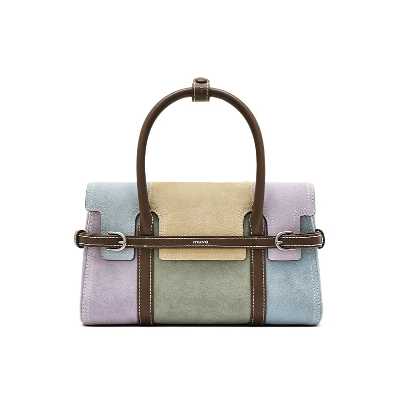 Muva Color Matching Fashion Portable Small Square Bag