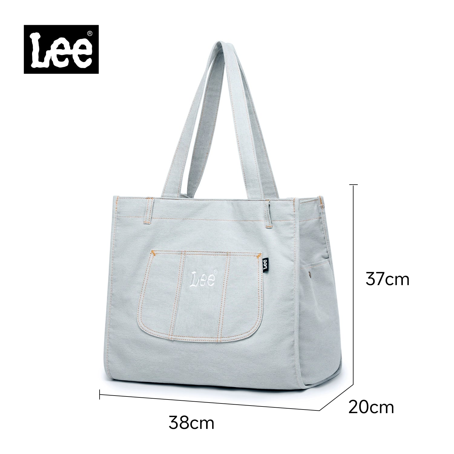 Lee Denim Shoulder Large Capacity Tote Bag