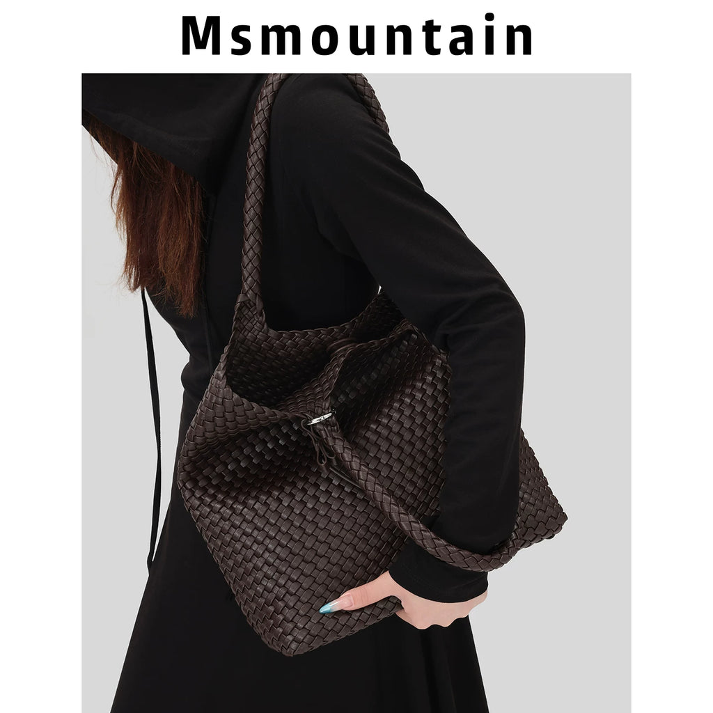 Msmountain Braided Large Capacity Shoulder Bag
