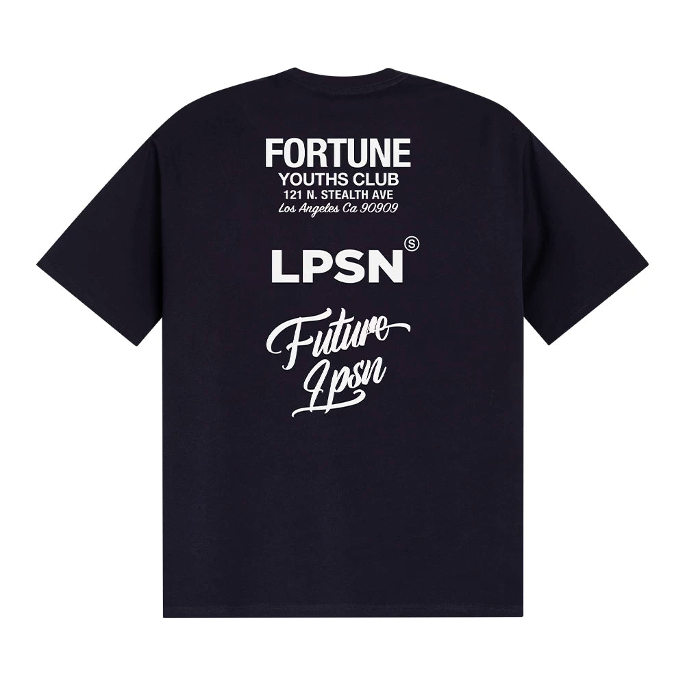 Loopsoon Letters Behind The Large Print Versatile Casual Tee