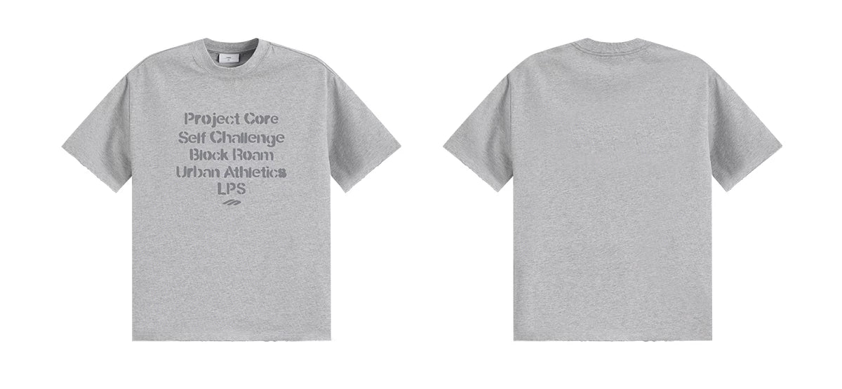 Loopsoon Letter Print Loose Casual Tee