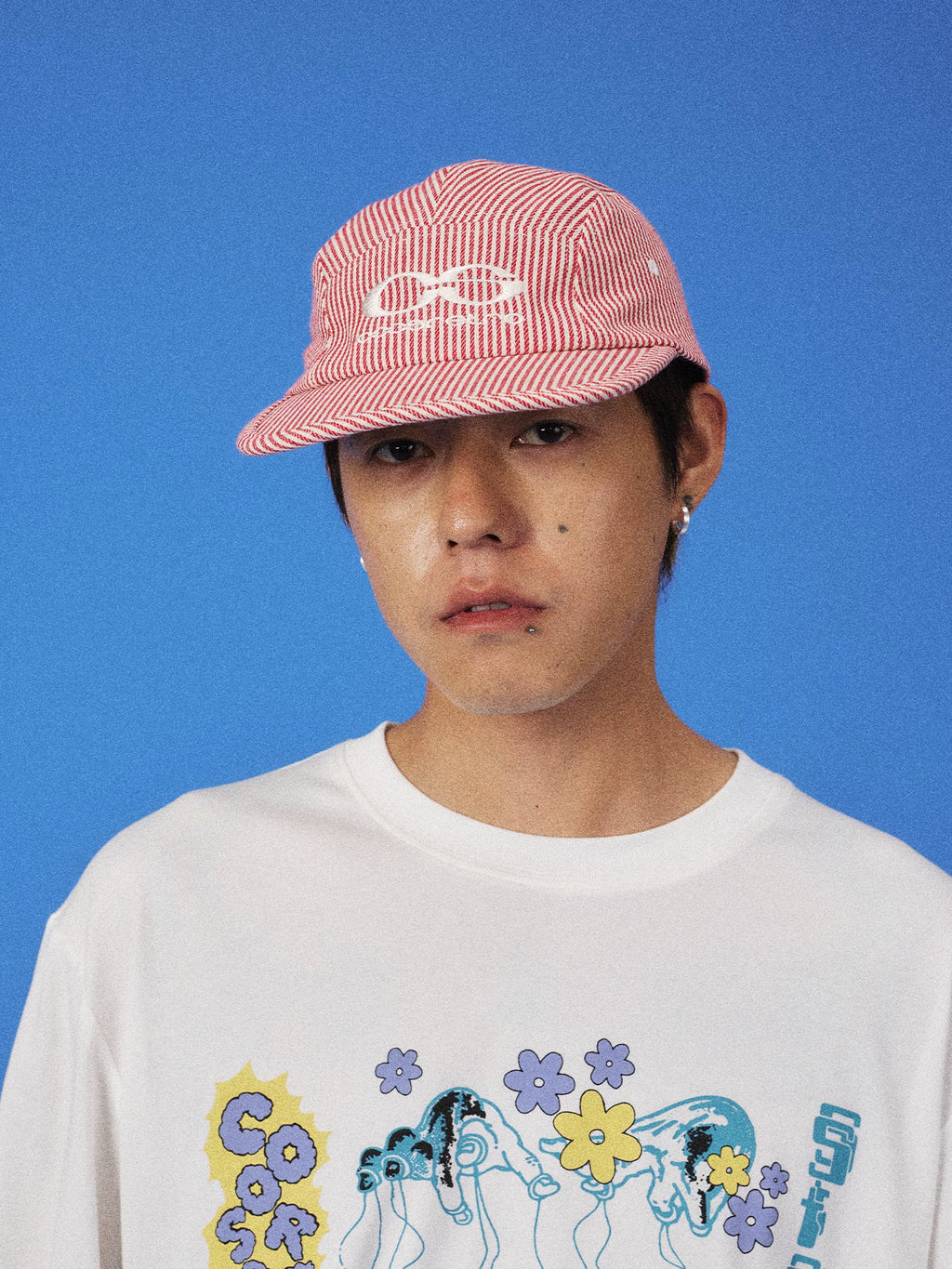 CoosRetro Soft Top Striped Embroidered Versatile Baseball Cap