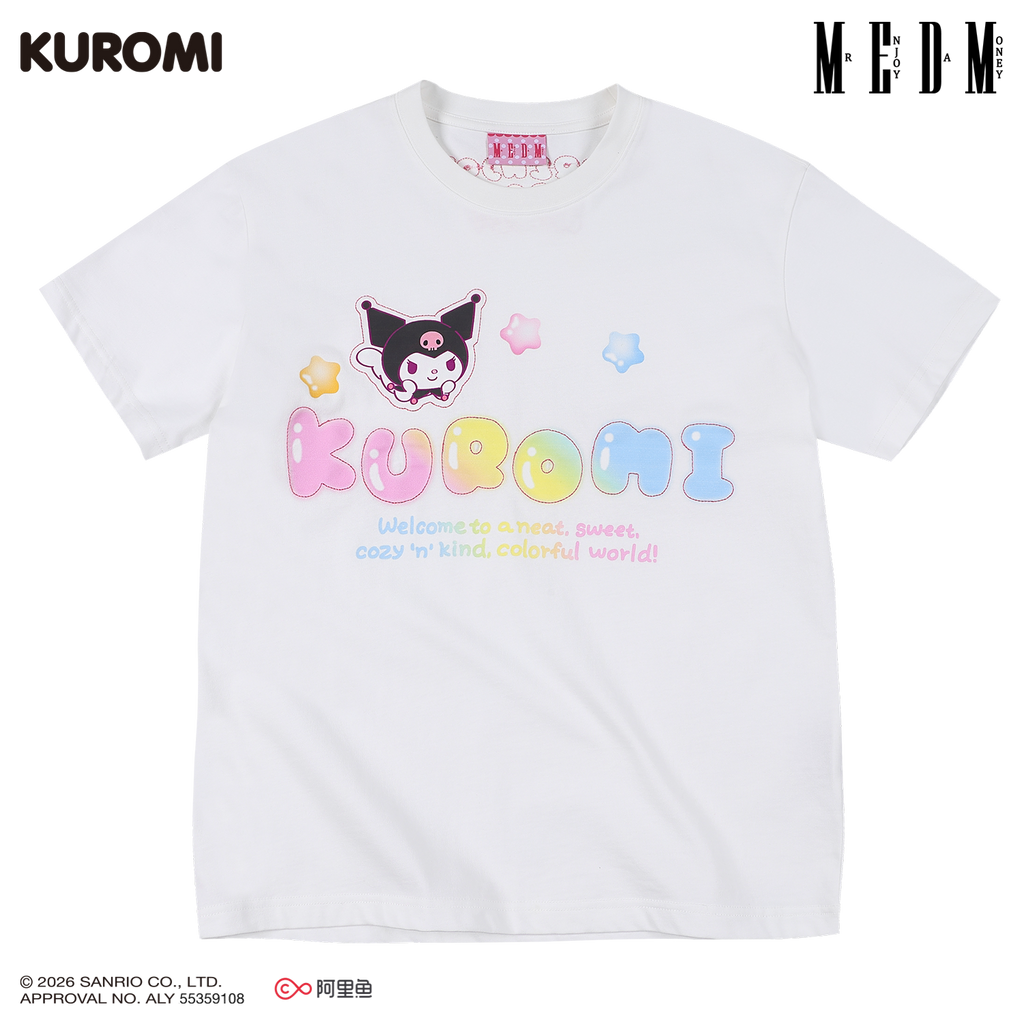 MEDM Anime Logo Printing Casual Crew Neck Tee