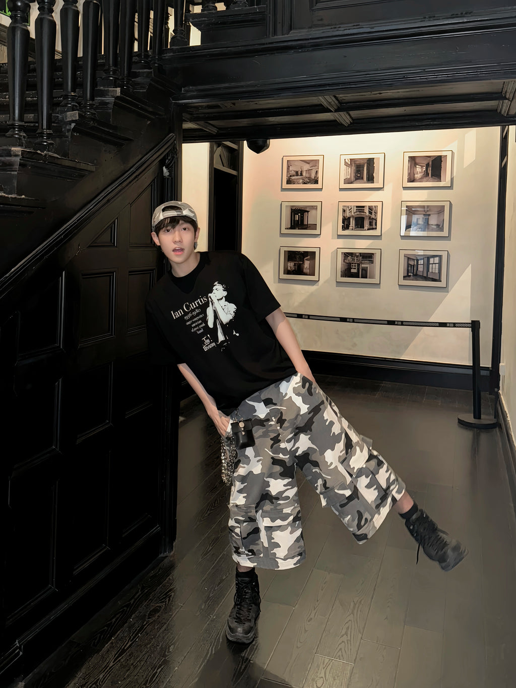 VOWPROGRESS Claw Mark Camouflage Corner Erosion Damage Cap