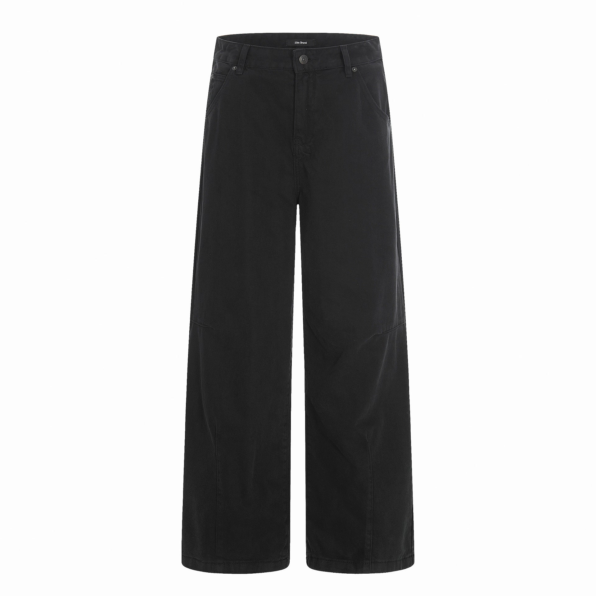 11KN Retro Casual Pleated Thin Wide-leg Trousers