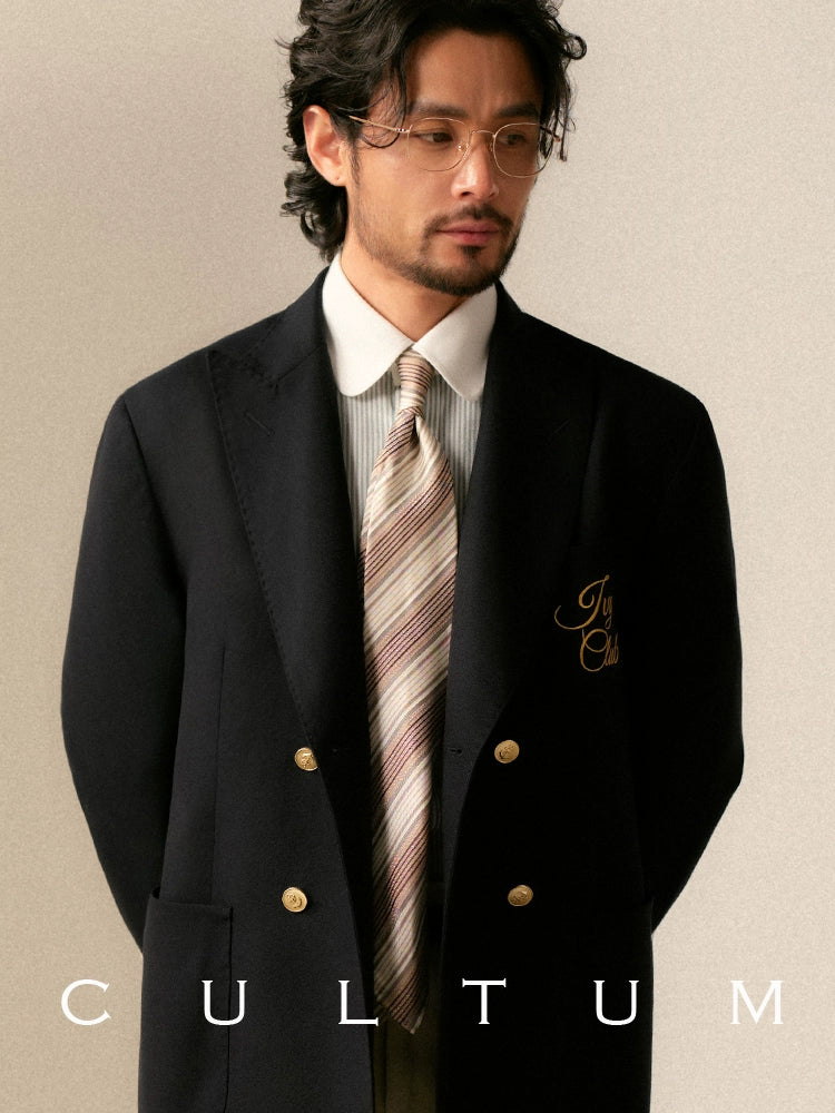 CULTA Eaton Collar Striped Long-sleeved Shirt