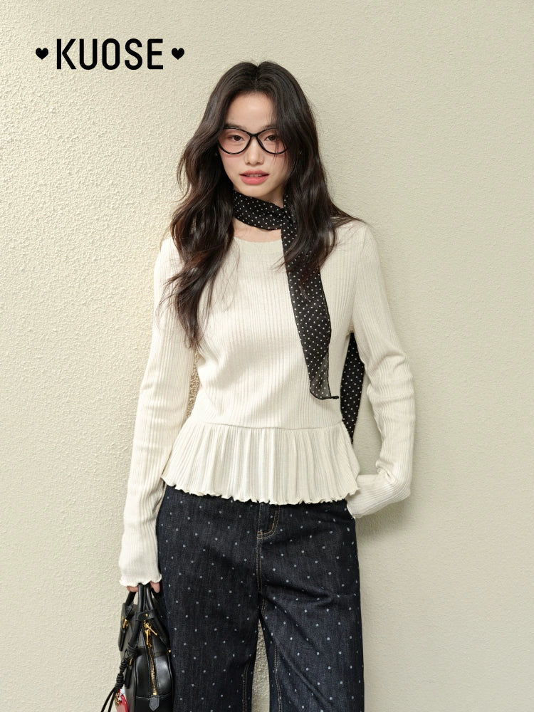 Kuose Slim and Thin Inside with Bottom Long Sleeves