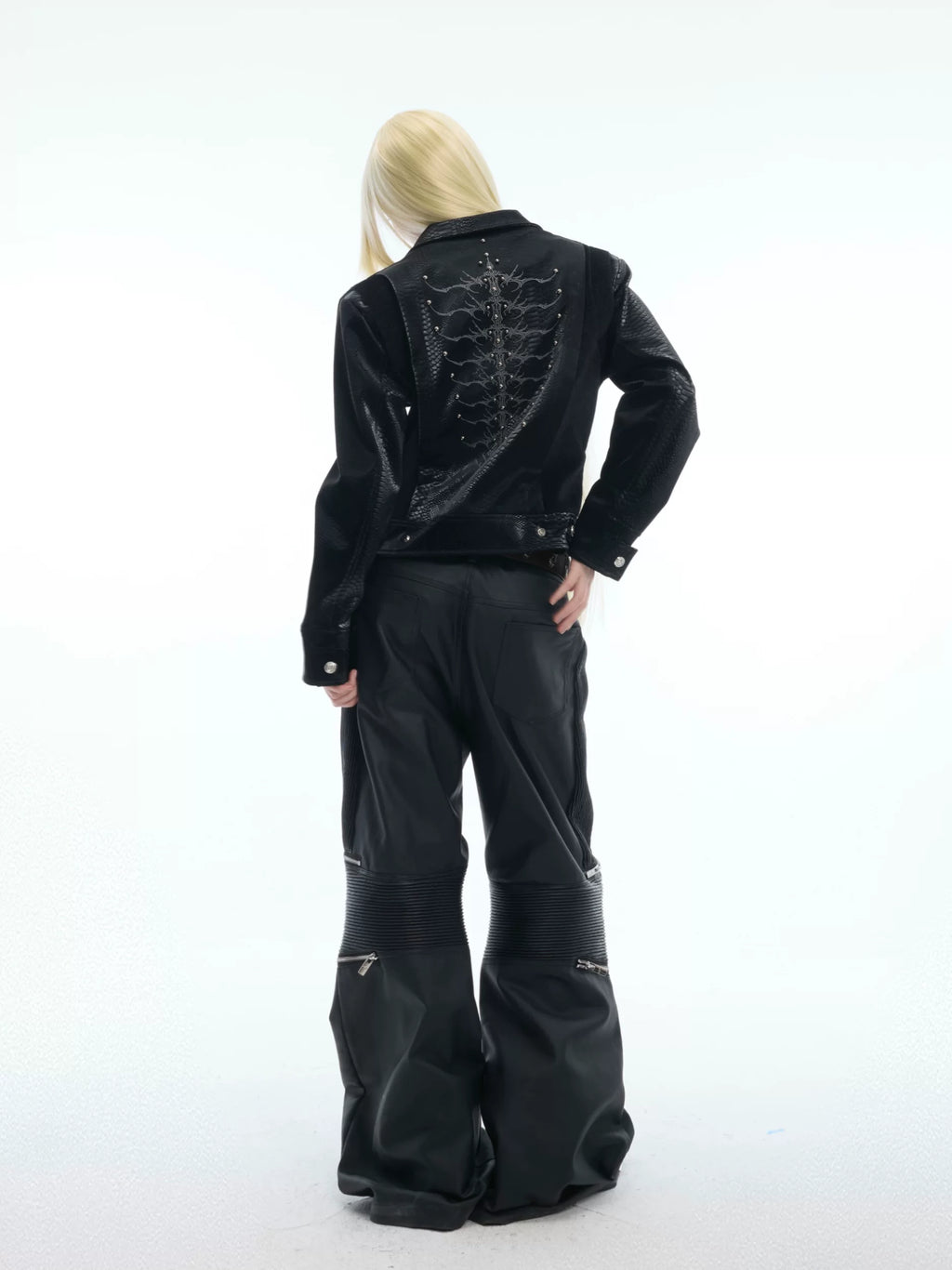 ArguECulturE Embroidered Leather Jacket