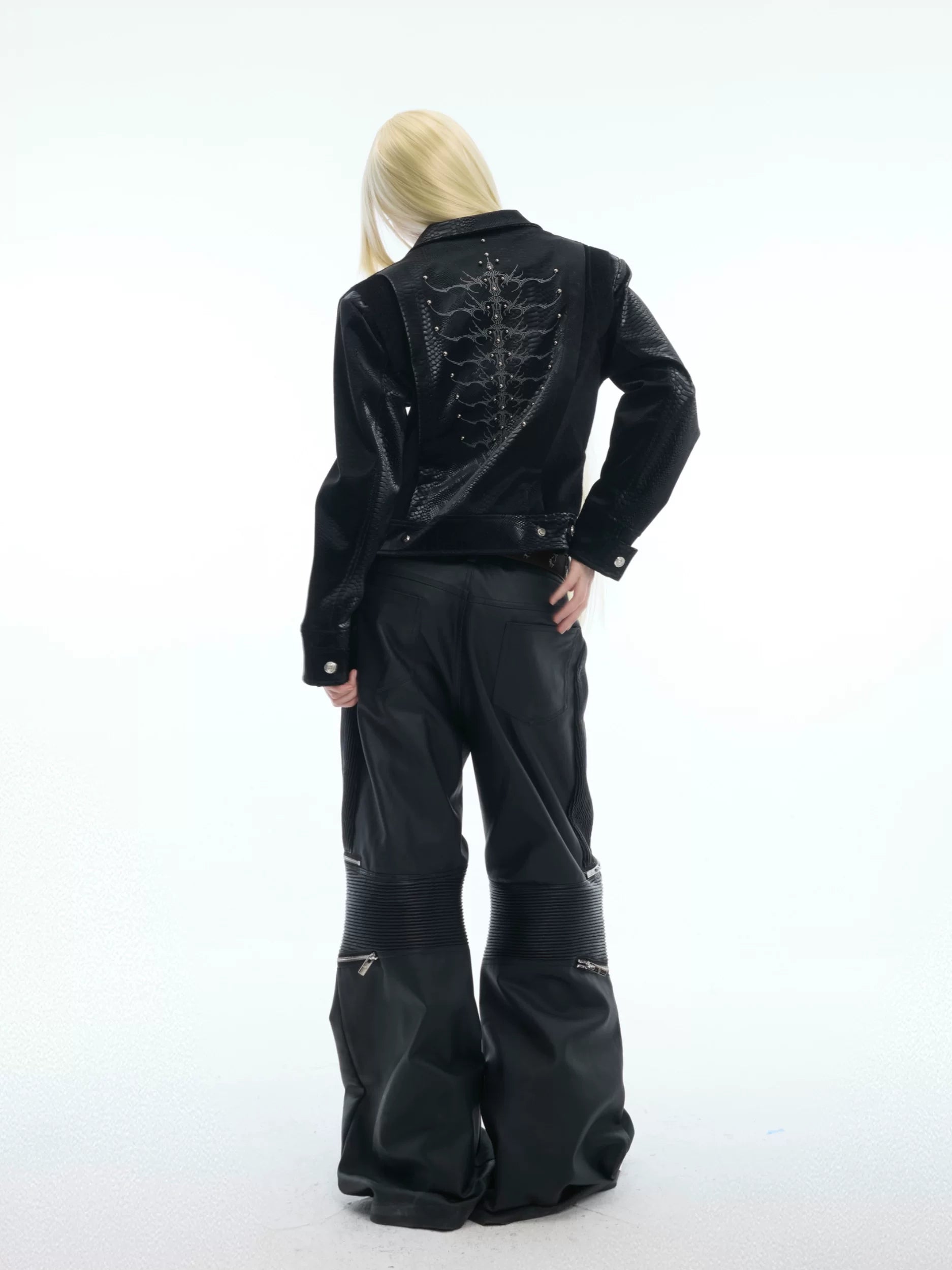ArguECulturE Embroidered Leather Jacket