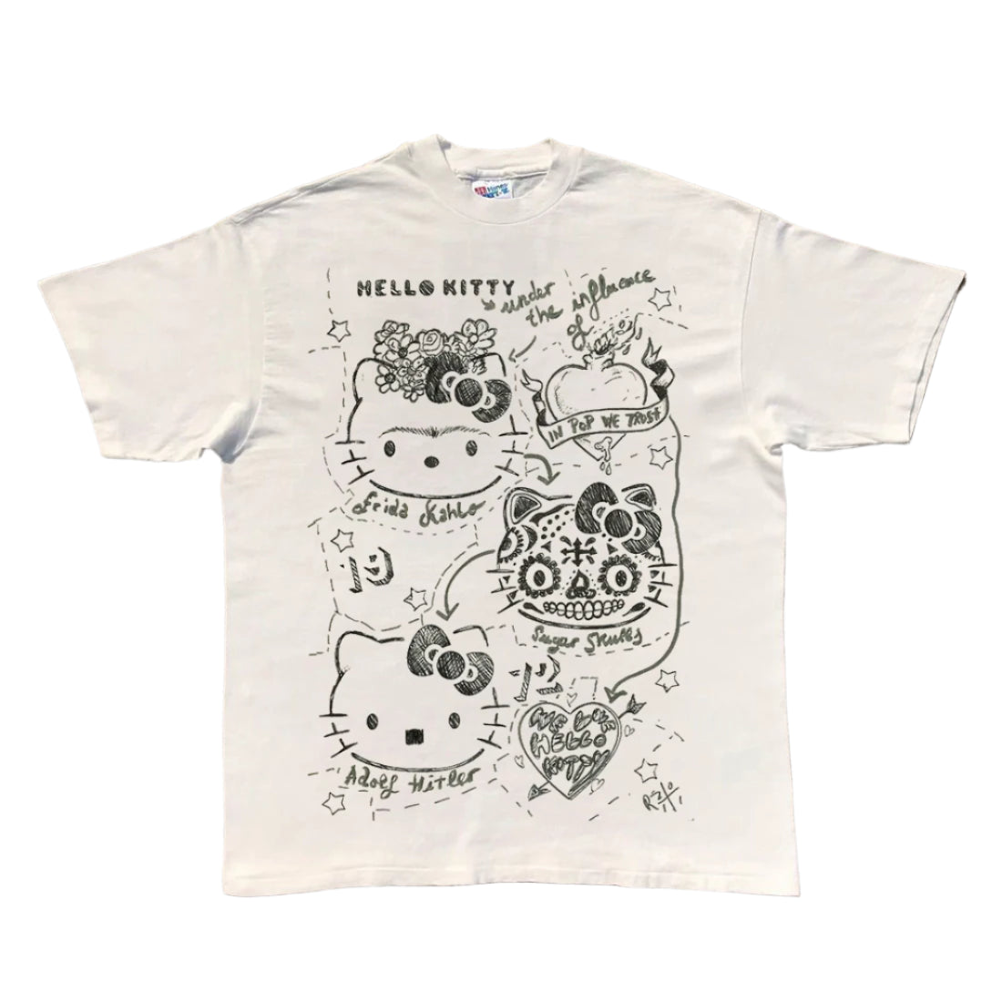 Wang Youbing Studio! Kitty 220g 100% Cotton Tee