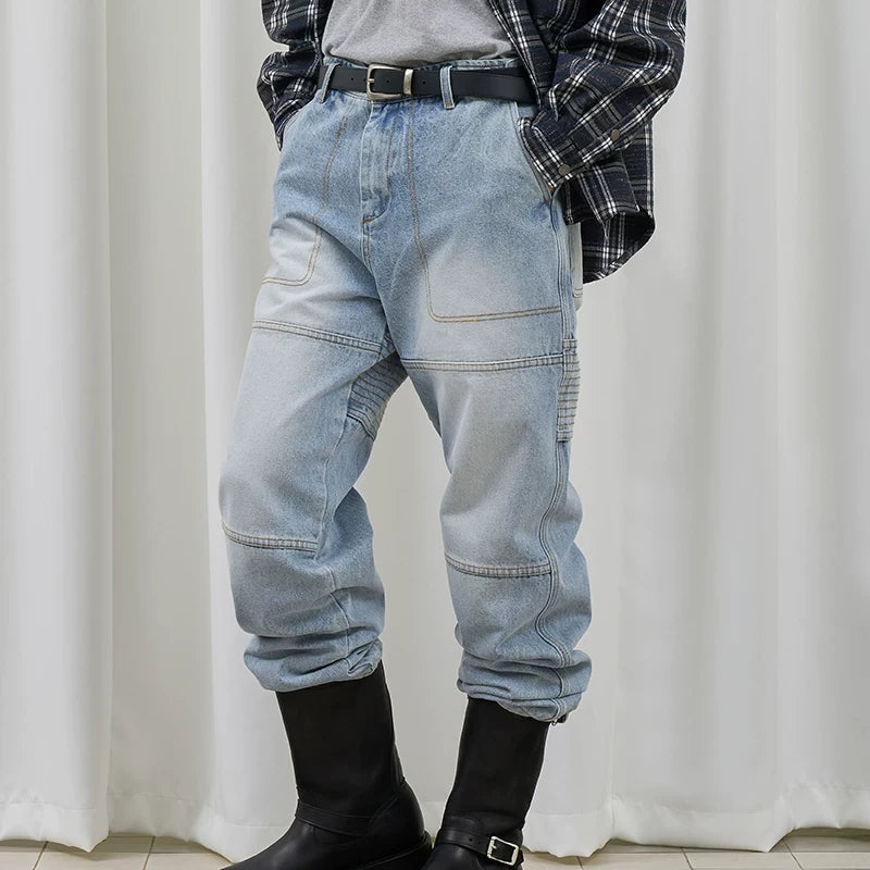 PARTIMENTO Vintage Fashion Loose Jeans
