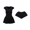 Audwyn Big U-neck Waist Dress