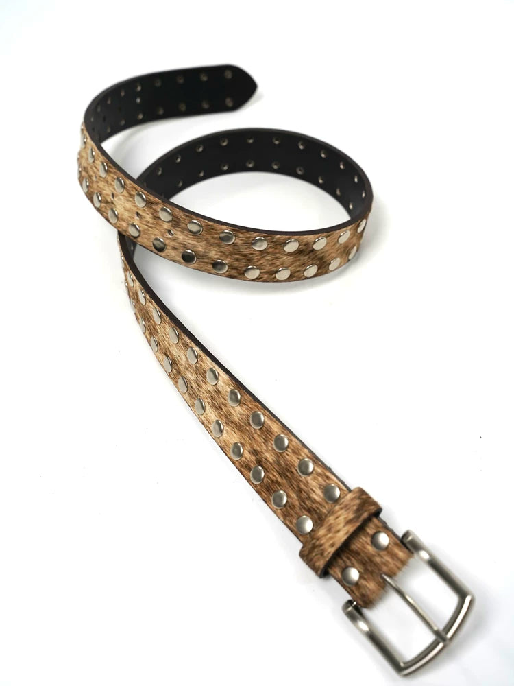 VOWPROGRESS silver buckle niche belt