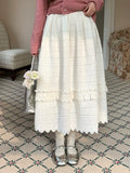 MUCHA Hollow Jacquard Skirt