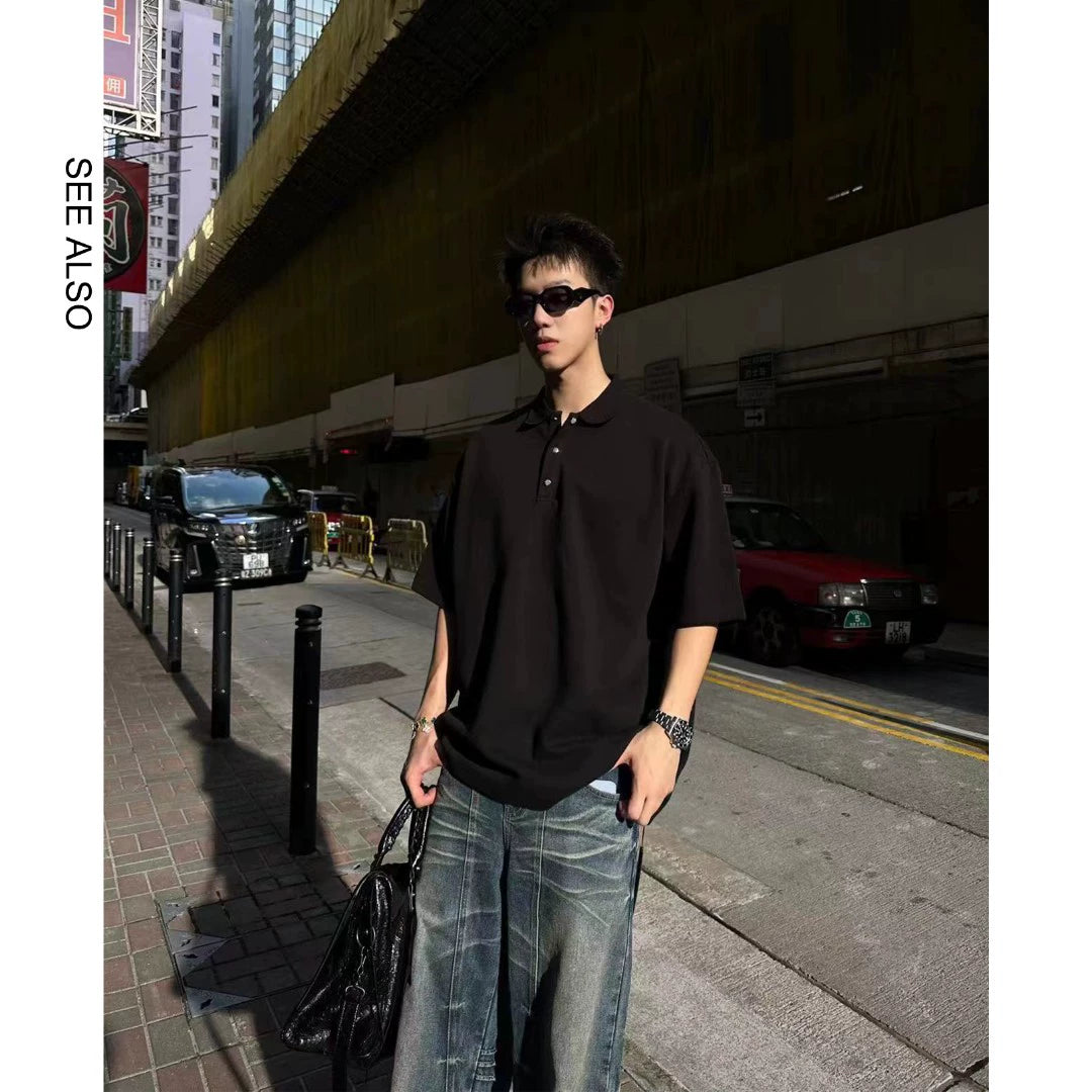 SEE ALSO Crowe hexagram button pearl cotton heavy profile Tee 3189