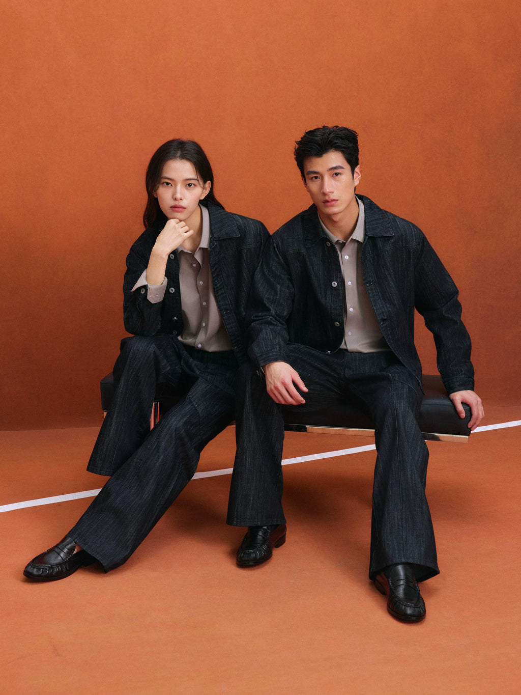NO LOGO Leather Soft Waxy Pleated Leather Shoes