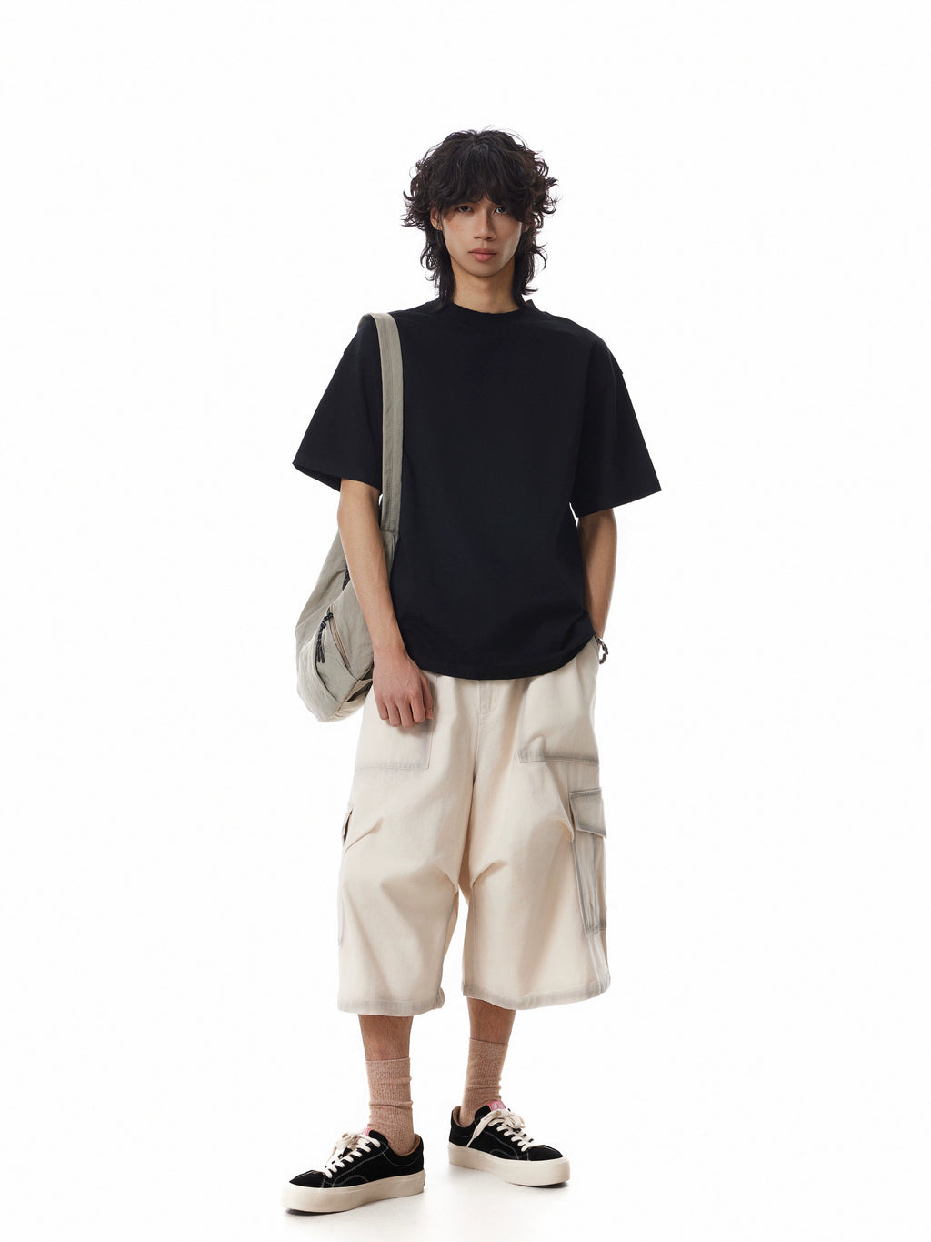 BTSG Oversize Short Sleeve Casual Versatile Basic Tee