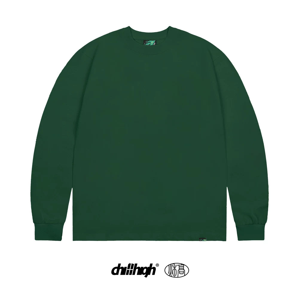 ChillHigh Vintage Crew Neck Loose Casual Long Sleeves