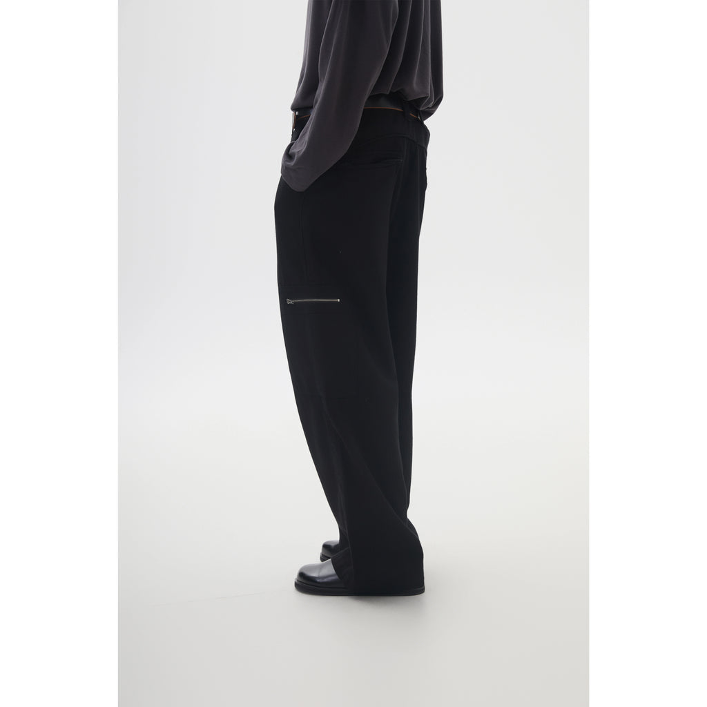 Anniehall Twill Anti-Wrinkle Comfortable Zipper Overalls