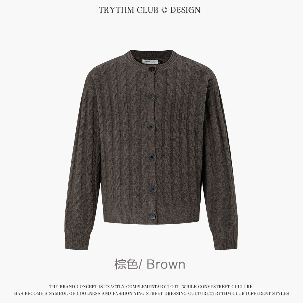 TRYTHMCLUB Vintage Knitted Wool Sweater