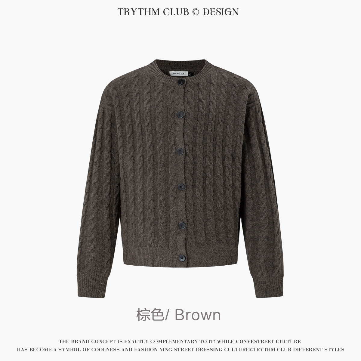 TRYTHMCLUB Vintage Knitted Wool Sweater