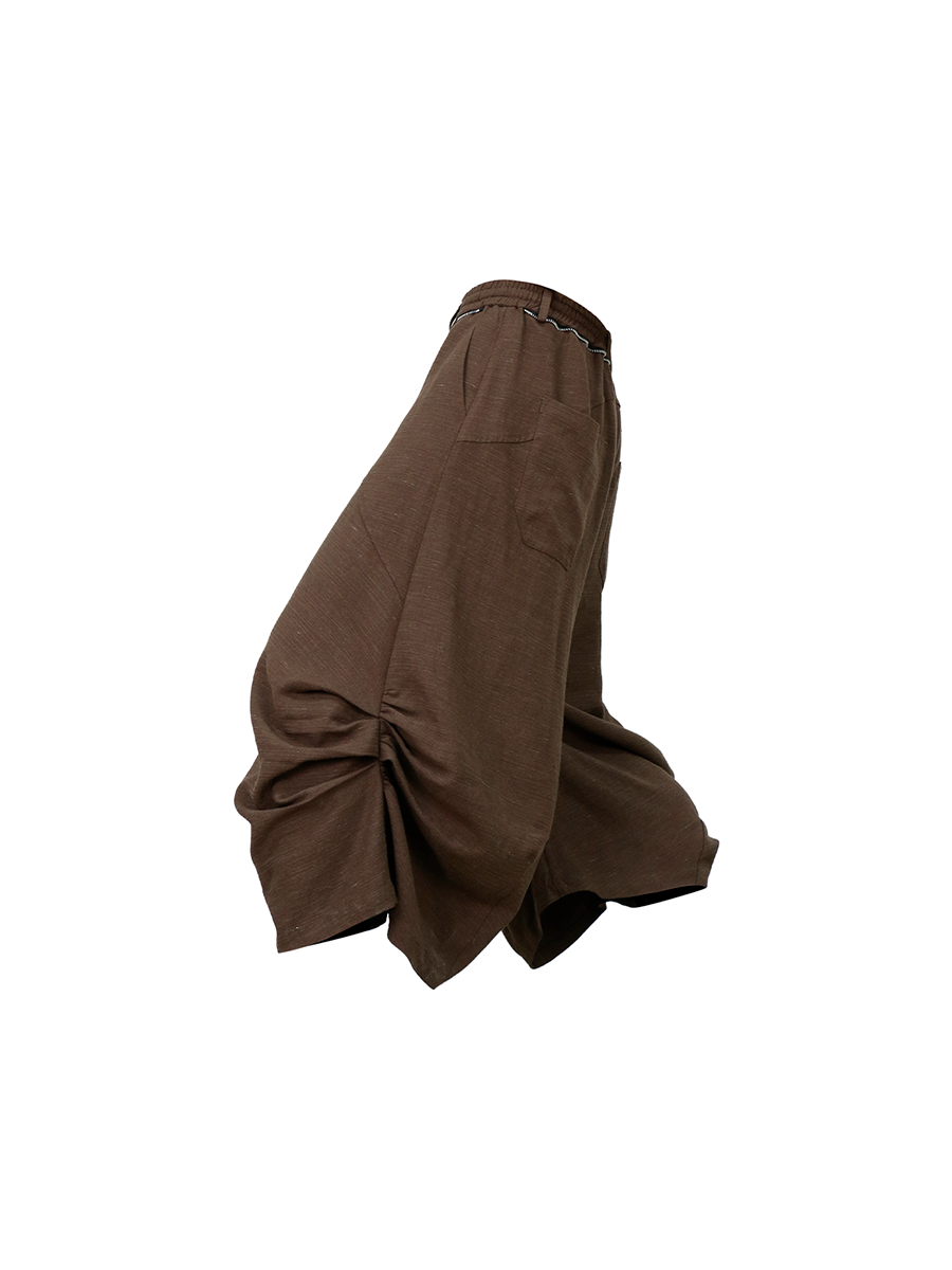 RELABEL Pleated Casual Capris