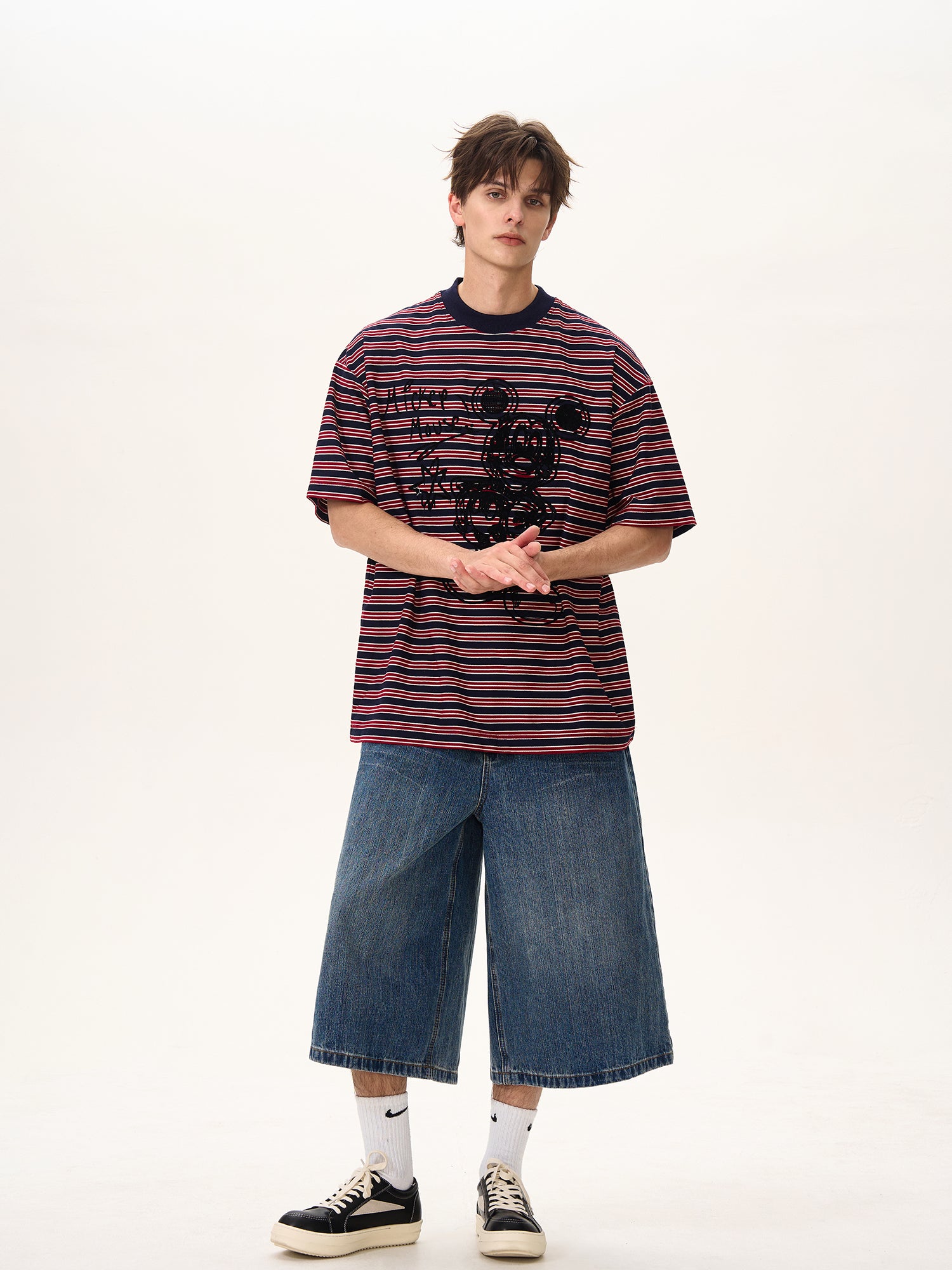 BTSG Mickey striped Tee