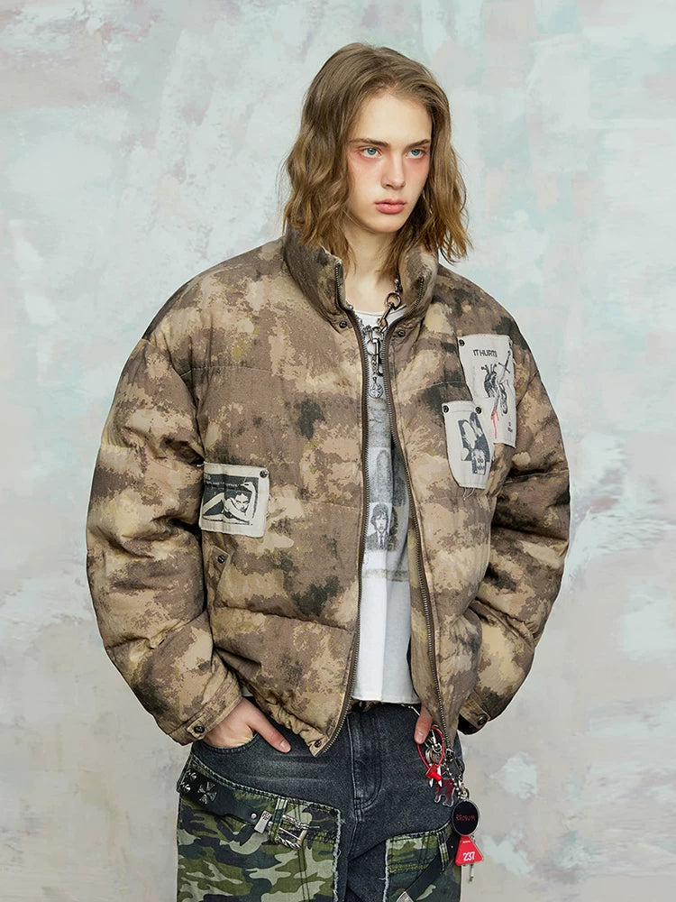 Rocawear winter tide camouflage wide and short jacket