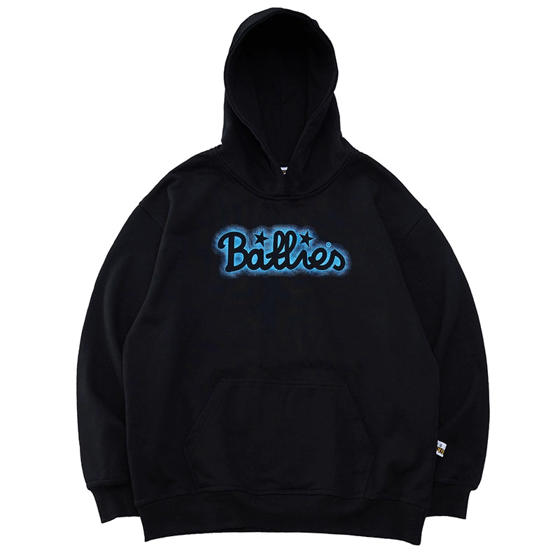 Battles Embroidered Fleece Loose Hoodie