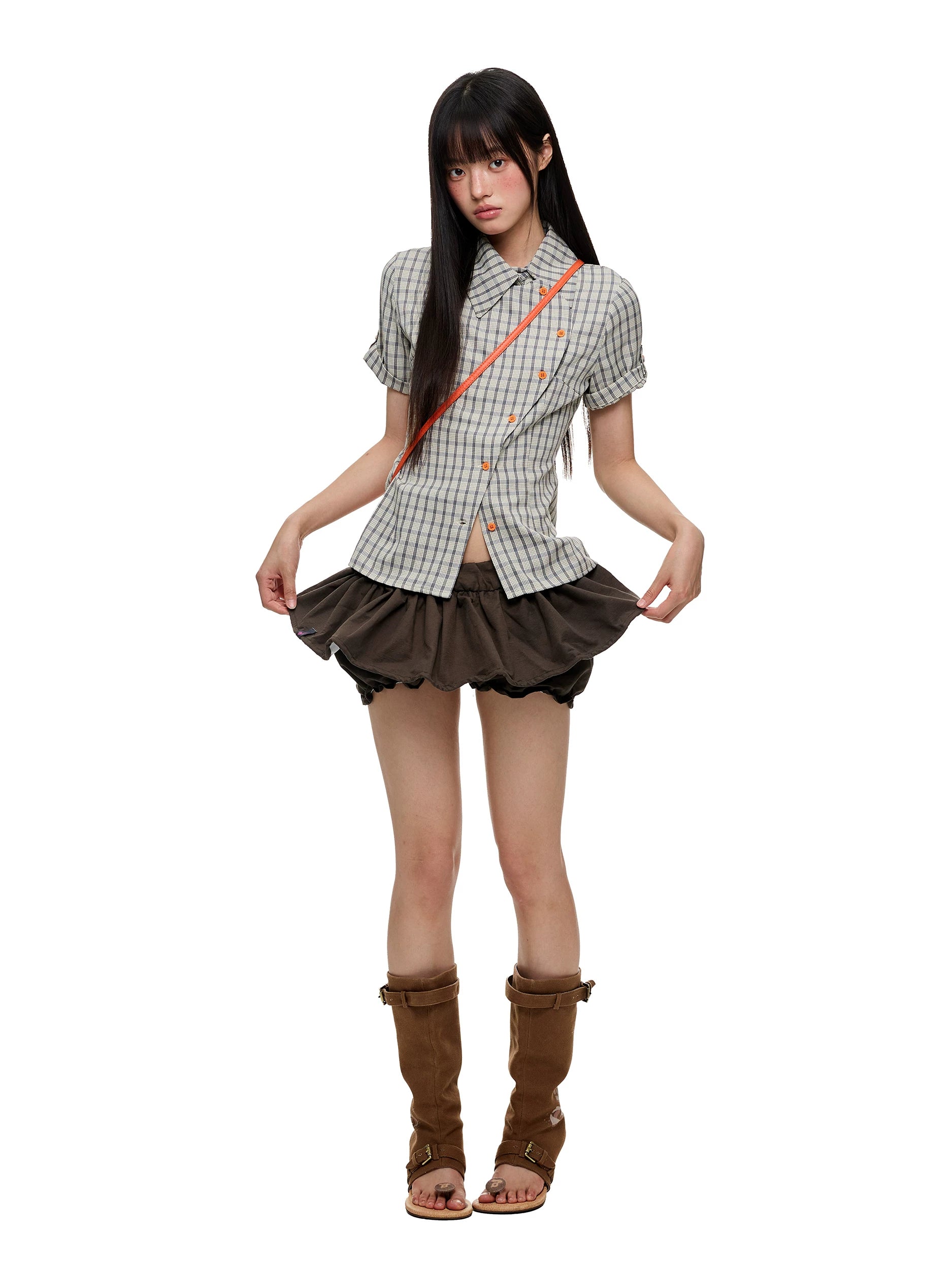 JIKOO Slim Fit and Thin Waist Shirt