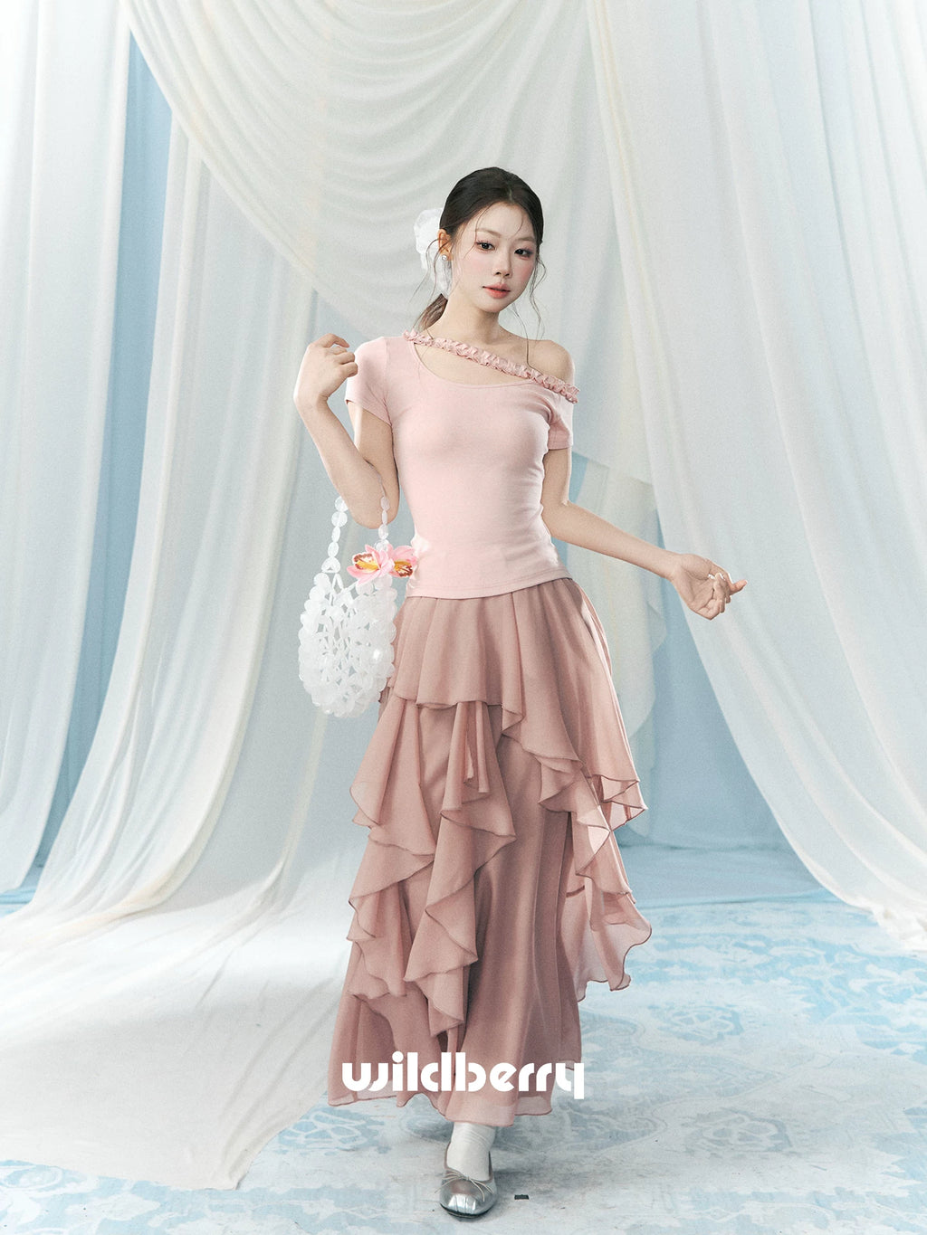 Wildberry Irregular Design High Waist Dress