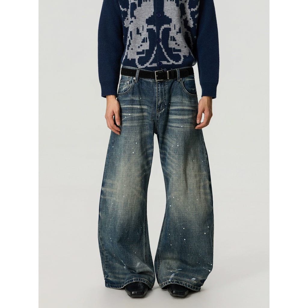 BTSG Retro Washed Cat Whisker Scimitar Jeans