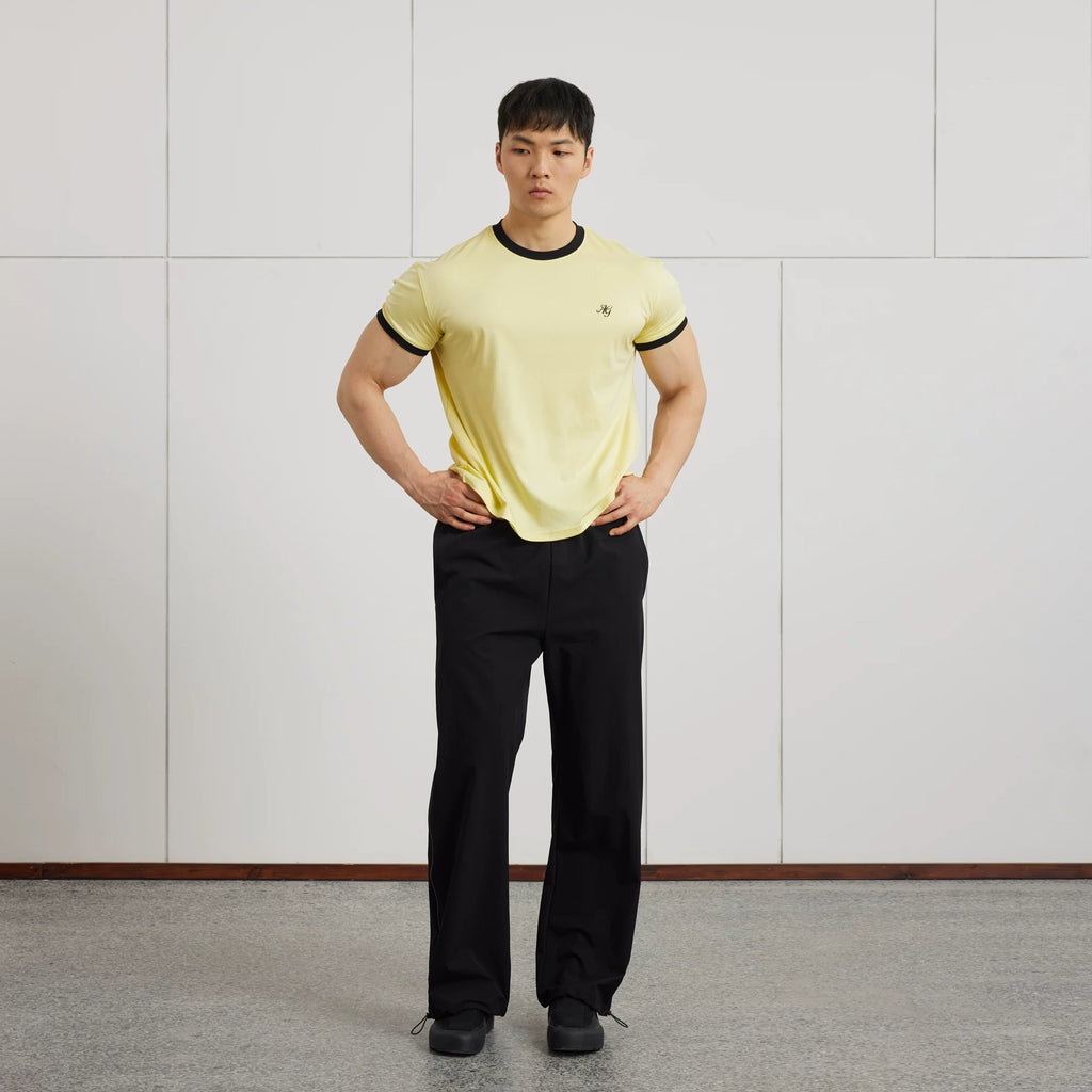 AFTERGLOW Vintage Contrast Casual TEE